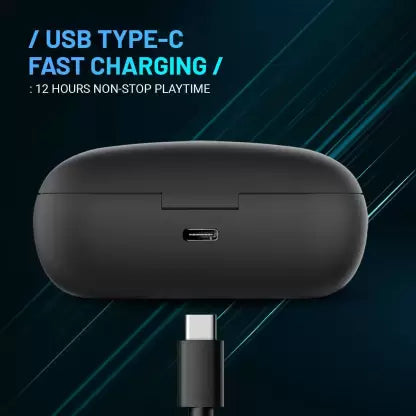 (Open Box) CrossBeats CB-EVOLVE Bluetooth & Wired without Mic Headset  (Black, True Wireless)