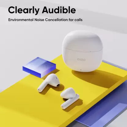 (Open Box) DIZO Buds P with Fast Charge, 40HPlaytime & 13mm Driver (by realme TechLife) Bluetooth Headset