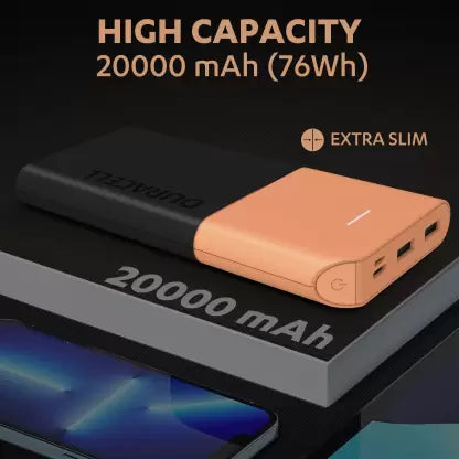 (Open box) DURACELL 20000 mAh 22.5 W Power Bank