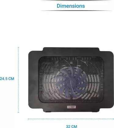 (Open Box) Flipkart SmartBuy FKCPK16 1 Fan Cooling Pad  (Black)