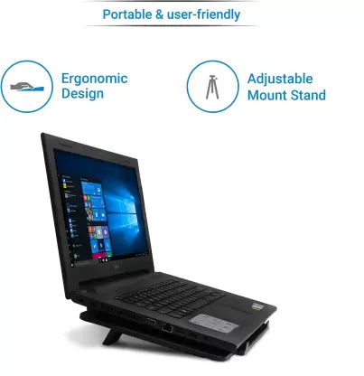 (Open Box) Flipkart SmartBuy FKCPK16 1 Fan Cooling Pad  (Black)