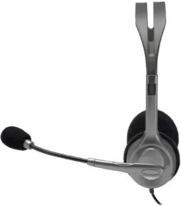 (Open Box) Logitech H110 (946-16) Wired Headset (Black, On the Ear)
