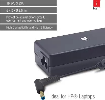 (Open Box) iball 3165HB 65 W Adapter  (Power Cord Included)