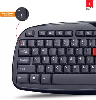 (Open Box) iball Wintop Deskset(USB V3.0 Keyboard + Mouse) Wired USB Laptop Keyboard  (Black)