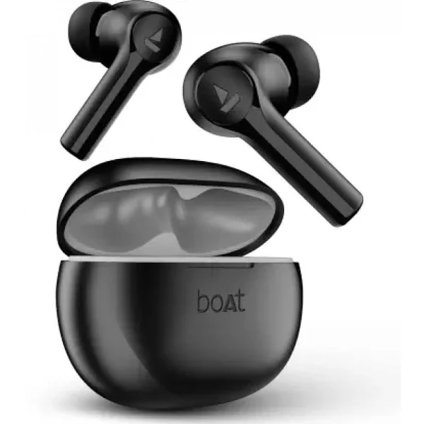(Open box)boAt Airdopes Supreme w/ 4 Mics AI ENx Tech, 50 HRS Playback,Multi Point Connectivity Bluetooth (Classic Black, True Wireless)