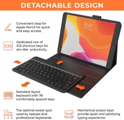 (Open Box) Typecase KB16S-102BLK-B-N0 Bluetooth Tablet Keyboard (Black)