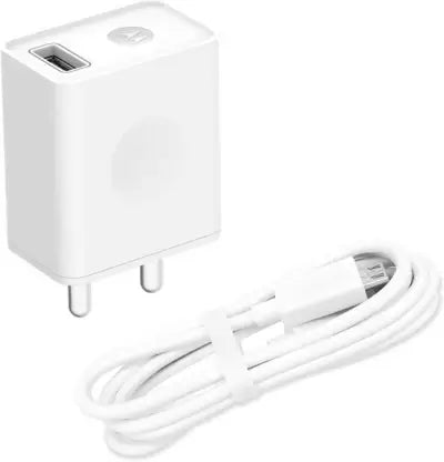 (Open Box) MOTOROLA 10 W 2 A Mobile Charger with Detachable Cable  (White, Cable Included)