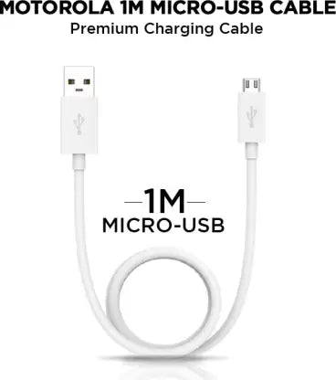 (Open Box) MOTOROLA 10 W 2 A Mobile Charger with Detachable Cable (White, Cable Included)