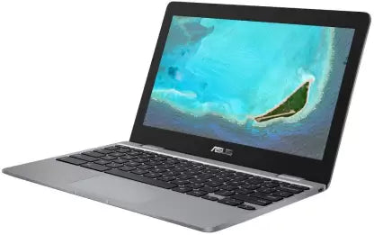 (Brand Refurbished) ASUS Chromebook Celeron Dual Core N3350 - (4 GB/32 GB EMMC Storage/Chrome OS) C223NA-GJ0074 Chromebook (11.6 inch, Grey, 1 Kg)