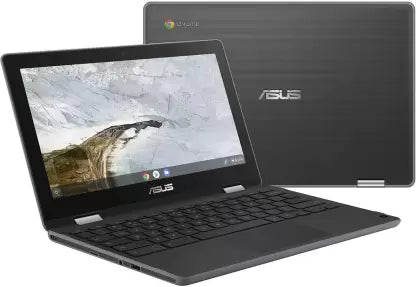 (Brand Refurbished) ASUS Chromebook Flip Touch Celeron Dual Core N4020 - (4 GB/64 GB EMMC Storage/Chrome OS) C214MA-BU0452 Chromebook (11.6 inch, Grey, 1.20 Kg)