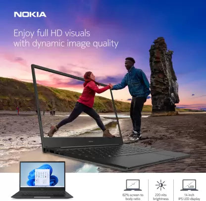 (Open Box) Nokia PureBook S14 Core i5 11th Gen - (16 GB/512 GB SSD/Windows 11 Home) NKi511TL165S Thin and Light Laptop (14 inch, Black, 1.4 KG)