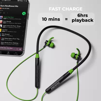 (Without Box) DEFY CrestX with 16 Hours Playtime and Low Latency Bluetooth Headset