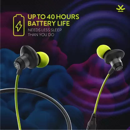 (Open Box) WROGN POPPERS NB1 with 40 Hours Battery Fast Charging Bluetooth Headset