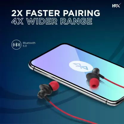 (Open Box) HRX X-Wave 350R with 40 Hours Battery Fast Charging Bluetooth Headset