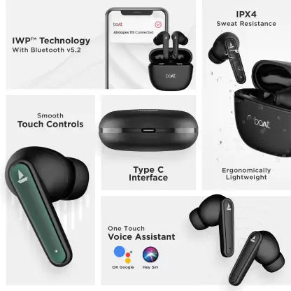 (Without Box) BoAt Airdopes 115 Bluetooth Headset