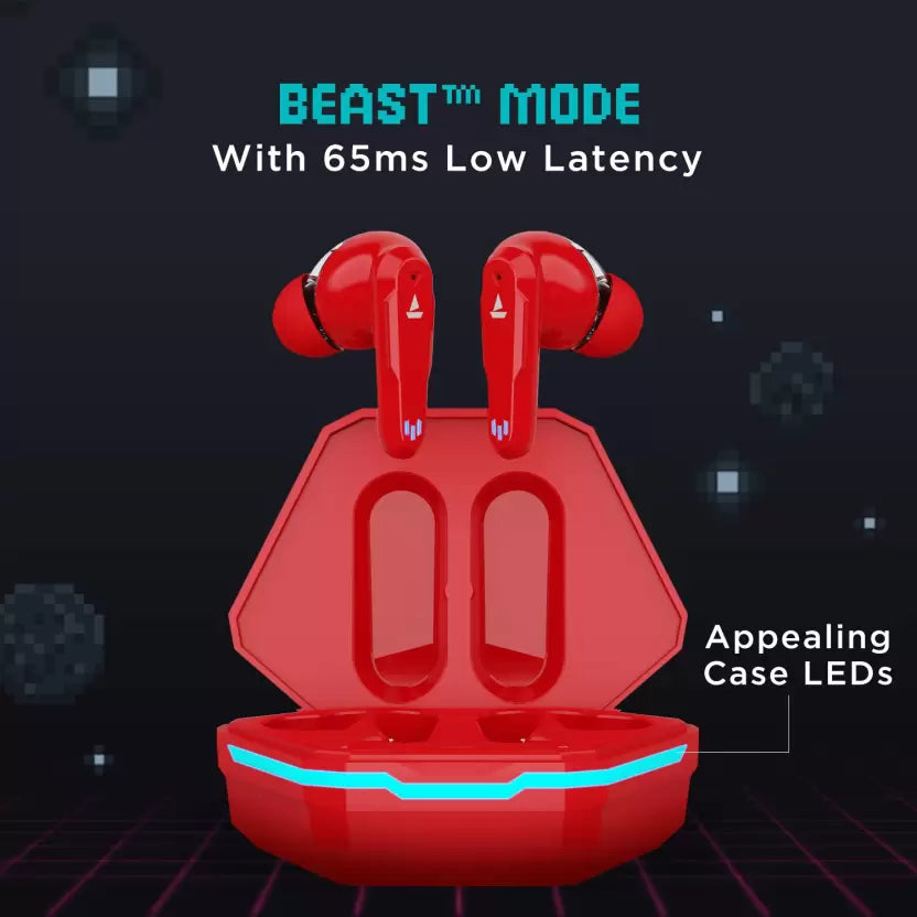 (OPEN BOX) Airdopes 191G BT Earbuds, Raning Red