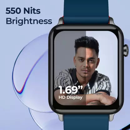 (Without Box) DEFY Space Pro Smartwatch with 1.69" HD Display, 24H Heart Rate & Real Time SpO2 Smartwatch
