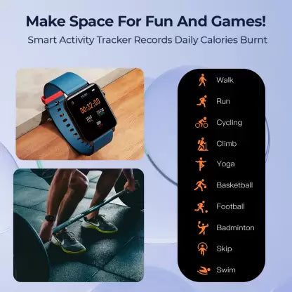 (Without Box) DEFY Space Pro Smartwatch with 1.69" HD Display, 24H Heart Rate & Real Time SpO2 Smartwatch