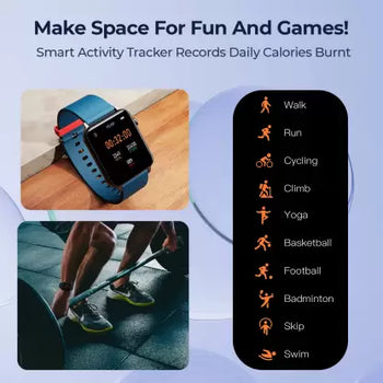 (Open Box) DEFY Space Pro Smartwatch with 1.69" HD Display, 24H Heart Rate & Real Time SpO2 Smartwatch