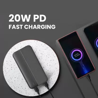 (Open Box)conekt 20000 mAh 20 W Power Bank (Black, Lithium Polymer, Power Delivery 3.0 for Mobile)