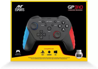 (Open Box) Ant Esports GP310 Wireless Gamepad, Compatible for PC & Laptop USB Gamepad (Black, For Windows 10, PS3, Android)