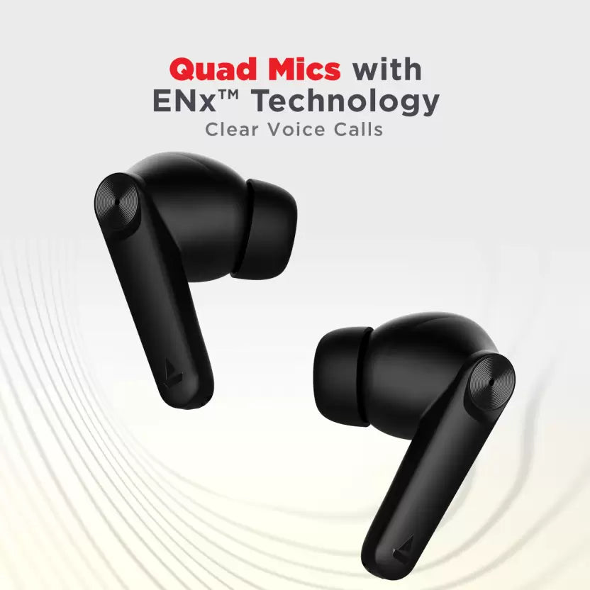 (Open Box) boAt Airdopes Atom 83 with 50Hrs Playback, Quad Mics ENx Technology & Beast Mode Bluetooth Headset