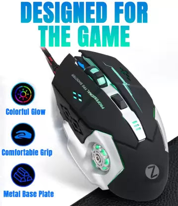 (Open Box) Zoook Bomber Wired Optical Gaming Mouse (USB 2.0, Black)