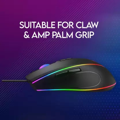 (Open Box) Redgear A-17 Wired Optical Gaming Mouse (USB 2.0, Black)