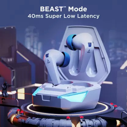 (Without Box) boAt Airdopes 192 with Beast Mode(40ms), 30 Hours Playback & LED Lights Bluetooth Headset