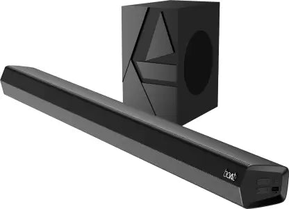 (Open Box) boAt Aavante Bar Thump with Wired Subwoofer, RMS 200 W Bluetooth Soundbar (Carbon Black, 2.1 Channel)