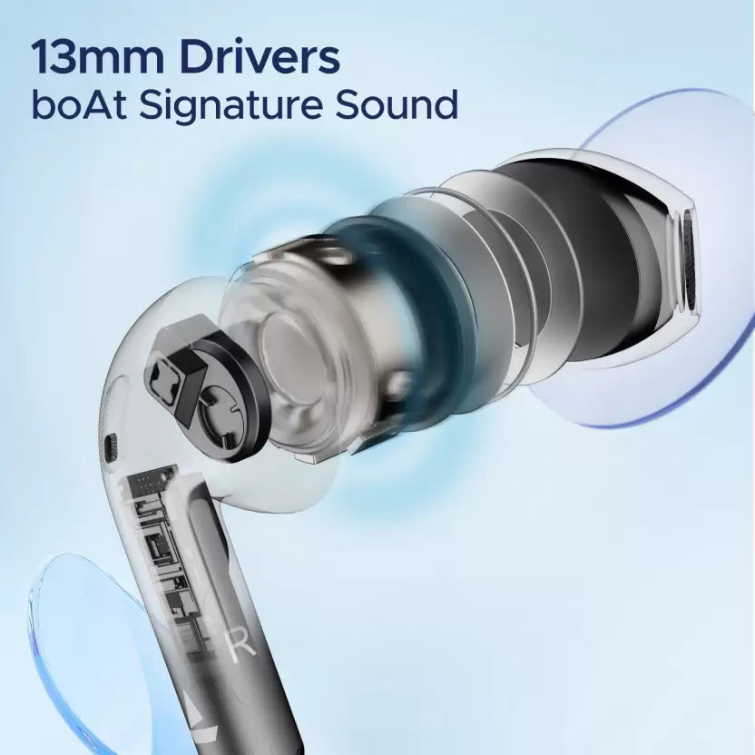 (Open Box) boAt Airdopes Alpha with 35 HRS Playback, 13mm Drivers, Dual Mics ENx & Beast Mode Bluetooth Headset (Jet Black, In the Ear)