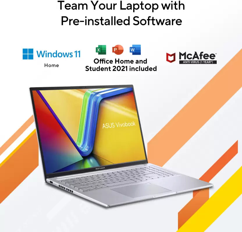 (Brand Refurbished) ASUS Vivobook 16 (2023) AMD Ryzen 7 Octa Core 7730U - (16 GB/512 GB SSD/Windows 11 Home) M1605YA-MB742WS Laptop (16 Inch, Cool Silver, 1.88 Kg, With MS Office)
