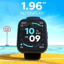 (Without Box)boAt Wave Neo Plus with 1.96" HD Display, BT Calling, boAt Coins & Watch Face Studio Smartwatch (Active Black Strap, Free Size)