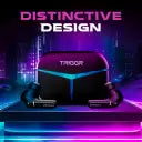 (OPEN BOX) TRIGGR Kraken X3 with RGB Lights, 40ms Latency, Quad ENC, Rapid Pair, 40H Battery, v5.3 Bluetooth (Black, True Wireless)