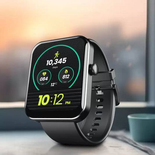 (Open Box) boAt Wave Flex Connect with 1.83" HD Display,Bluetooth Calling & Premium Metal Design Smartwatch  (Active Black Strap, Free Size)