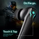 (OPEN BOX) Number Super Buds Pro GT99 4 Mic MEMS ENC Gaming RGB TWS,35ms Low Latency, 50Hr Battery Bluetooth Headset