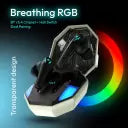 (OPEN BOX) Number Super Buds Pro GT99 4 Mic MEMS ENC Gaming RGB TWS,35ms Low Latency, 50Hr Battery Bluetooth Headset