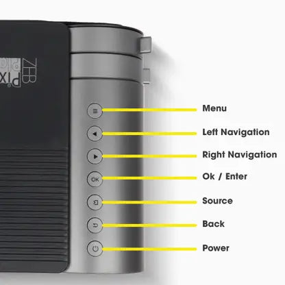 (Open Box) ZEBRONICS Zeb-PixaPlay 12 Projector (Black)