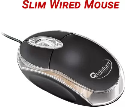 (Open Box) QHM7403 Wired Keyboard/QHM222 Wired Mouse/QHM6660 4 Port USB Hub Combo Set