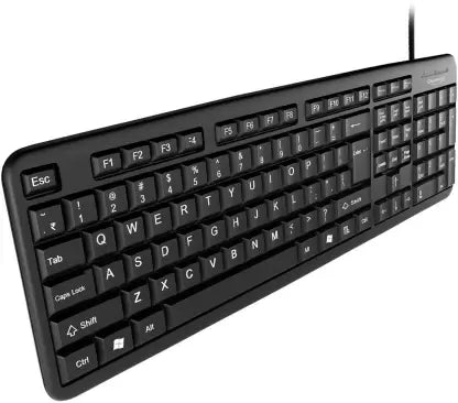 (Open Box) QHM7403 Wired Keyboard/QHM222 Wired Mouse/QHM6660 4 Port USB Hub Combo Set