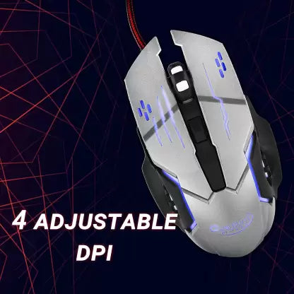 (Open Box) QUANTUM QHM-286G SNYPE 2.0 Wired Optical Gaming Mouse  (USB 2.0, Grey)