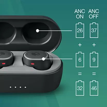 (Open Box) Skullcandy Sesh ANC True Wireless in-Ear Earbuds - True Black