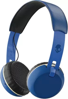 (Open Box) Skullcandy Grind Bluetooth Headset with Mic (Royal Blue, On the Ear)