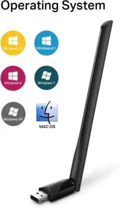 (Open Box) TP-link Archer T2U Plus AC600 High Gain Wireless Dual Band USB Adapter (Black)