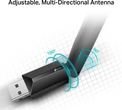 (Open Box) TP-link Archer T2U Plus AC600 High Gain Wireless Dual Band USB Adapter (Black)