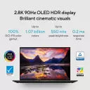 (Brand Refurbished)ASUS Zenbook 14X OLED AMD Ryzen 5 Hexa Core 5600HS - (16 GB/512 GB SSD/Windows 11 Home) UM5401QA-KM541WS Thin and Light Laptop (14 Inch, Glass Jade Black, 1.40 kg, With MS Office)