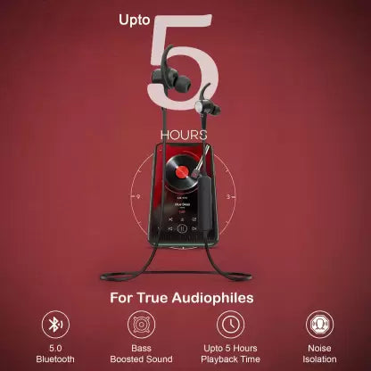 (Open Box) QUANTUM QHM8702 Bluetooth Headset (Black, In the Ear)