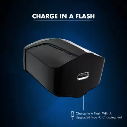 (Open Box) Wings Viper with low latency game mode Bluetooth Gaming Headset (Black, True Wireless)