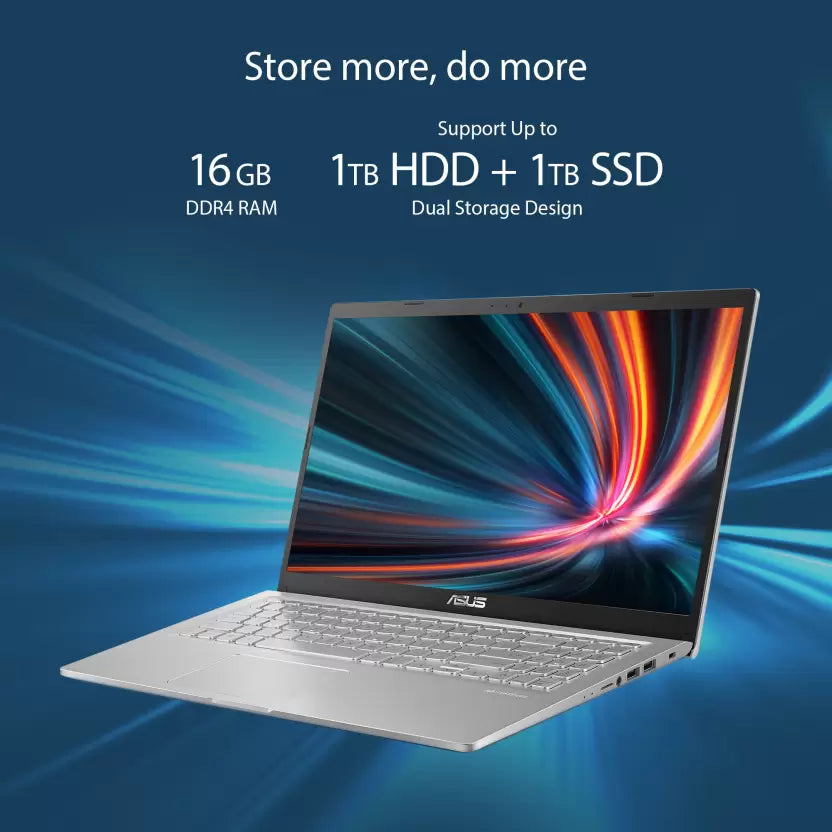 (Brand Refurbished) ASUS Vivobook 15 (2024) Intel Core i5 11th Gen 1135G7 - (8 GB/512 GB SSD/Windows 11 Home) X515EA-EJ522WS Thin and Light Laptop (15.6 Inch, Transparent Silver, 1.80 kg, With MS Office)#JustHere