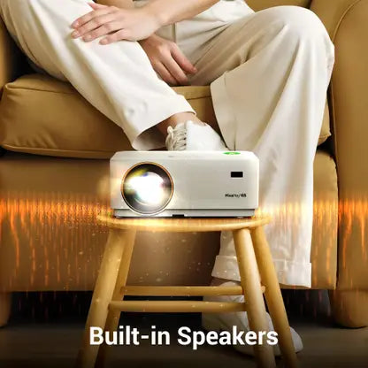 (Open Box) Zebronics Zeb-Pixaplay 65 1080p 4k LED Projector, White